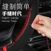 Fundas para volante 36 CM/38 CM Universal Antideslizante Sudor Trenza de cuero en la cubierta del volante del automóvil Accesorios de estilo deportivo de gamuzaSteerin