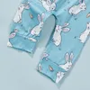 Clothing Sets CitgeeSummer Easter Infant Baby Girls Boys Romper Suit Letter Short Sleeve Snaps Printed Pants Hat Clothes Set