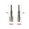 Titanio GR2 Tip Nail Smoking 10mm 14mm 18mm Premium Grade 2 Tips Ti Nails per Glass Nectar Collector Epacket Free