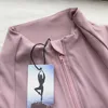 Yoga-Outfit für Damen, athletische Sport-Shirts, schmale Passform, langärmelig, Fitness-Mantel, bauchfreie Tops, Daumenloch-T-Shirts, Fitnessstudio-Jacke, Workout-Sweatshirts, Yoga