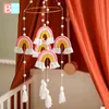 Bite Bites Bébé Mobiles En Bois Lit Cloche Jouet Hochets Berceau Support Pour Bébés nés Arc-En-Ciel Suspendu Décor Accessoires 220428