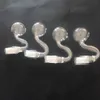 dicker Glasölbrenner 10mm 14mm 18mm männlich weiblich Klare Rohre Quarz-Banger Nagel für Bohrinseln Glasbongs Rauchen adapte