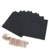 5 Inch Wall Photo Frame Hanging Picture Album Home Decoration 10Pcs DIY Craft Paper Photo Frame With Clips and 2M Rope