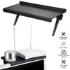 Hooks Rails Justerbar TV -skärm Top Shelf Rack Holder Computer Monitor Desktop Buddy Organizer Home Office Storage Rackhooks