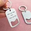 Personalized Wedding Gifts For Guests Baptism Party Favor Keychain Bottle Opener Key Holder Communion Custom Souvenir 220411