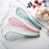 Silicone Whisk För Verktyg Whipping Non-Slip Egg Beater Lätt att rengöra Mjölk Frother Kök Kök köksredskap Kök Fuer BBE13665