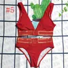 Mode Damen Bademode Bikinis Unterwäsche Brief Drucken Designer Badeanzüge Dame Sexy Badeanzug mit Brust gepolstert