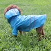 في الهواء الطلق الجرو الحيوانات الأليفة معطف المطر S-XL هودي للماء الستر PU معطف واق من المطر للكلاب قطط ملابس ملابس بالجملة