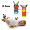 Cuidados de saúde Sozzy babys brinquedos abalando o pulso Donkey Zebra Socks Foot Treatment