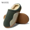 Big Size 4950 Men Slippers Home Winter Indoor Warm Shoes Thick Bottom Plush Keep Warm House Slippers Man Cotton Shoes New J220716