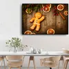 Vintga kerstbomen eten posters en prints canvas schilderen schilderij Scandinavische pop -kunst muurfoto voor woonkamer keukendecoratie