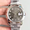 U1 Factory ST9 Gray Watch Smooth Bezel Automatische beweging 40 mm Men Horloges roestvrijstalen heren polshorloges