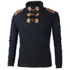 Мужчины с тонким воротником с длинными рукавами кнопка вязаная рубашка для свитера мужчина повседневный спортивный свитер AIC88 L220801