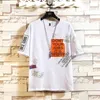 Hip Hop T-Shirts Mens Letter Print T-Shirt Harajuku Streetwear T Koszulka Casual O Neck Krótki Rękaw Summer Top Tees 5XL