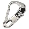 Keychains Chains titanium stalen garnalen gesp geworden sleutelring schedel karabijnjager portemonnee haak heren punk grappige schattige piraten skelet sleutelhanger