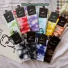 Automne hiver pur coton hommes et femmes cravate teint longues chaussettes sport haute tube marée couleur bonbon chaussette T5IZ