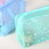 Newtransparent vattentät kosmetisk väska rese badmakeup förvaring påse multifunktion arrangör kvinnor handväskor