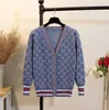 Spring Designer Women Sweater Long Sleeve V-neck Cardigan Knit Casual Jacket Womens Letter Knitted Jumper Asian Size S-4xl