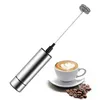 Eigereedschap dubbele veerkop melkkool voor de handheld batterij bediende reiskoffie frother-milk foamer drink mixer roestvrijstalen whisks voor chocolade SN4047