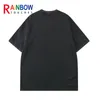 Camiseta Rainbowtouches Lavado Vintage Uniseks High Street Carta Padrão de Carro Homens Oversize Street Fashion Kaus Grafis Pria 220610