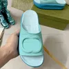 Designer de luxo mulher slide chinelos plataforma espuma corredor sandálias macaron cor verão senhoras sliders sapatos com caixa