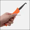 Squeegees Professionell rengöring och borttagning av gammal handgång Tungsten Stål Joint Notcher Tool Collator Tile Gap Repair Hook Knife Drop Del