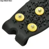 1 par de craques de montanhismo 5 pregos anti-skid neve escalada sapata spikes gelo apertas chuteiras inverno escalada anti slip sapatos tampa