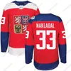 Sj98 2016 World Cup of Hockey Tsjechië Teamshirt 33 Nakladal 34 Mrazek 83 Hemsky 30 Neuvirth 64 Polak 2 Michalek 62 Sustr Hockeyshirts