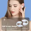 Kablosuz kulaklıklar klips kulak kemik iletim küpe Bluetooth kulaklıklar spor earhook asılı kulaklıklar dokunmatik gürültü önleyici kulaklık aynası dijital ekran