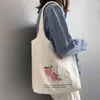 이브닝 백 wg 과일 오렌지 캔버스 가방 여성 문학 일본 학생 조끼 INS 간단한 휴대용 인쇄 어깨 2022
