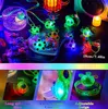 Giocattolo luminoso Bomboniere LED Bracciale Fidget Collana luminosa Anelli giroscopici Bambini Adulti Luci a dita Neon Compleanno Halloween Natale Borsa regalo Stuffers