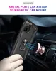 Étuis avec support de bague magnétique, coque arrière blindée antichoc pour Xiaomi Redmi Note 10 10s, cadre souple en PC dur en TPU