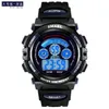 CWP Smael Kids Boys Boys Quartz Bilekleri Öğrenci Spor 50m Su Geçirmez Alarm Saat 0508 Çocuk Led Dijital A3