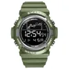 Montre de sport hommes Digitak horloge hommes montres-bracelets LED réveils mâle armée vert Bracelet étanche montres numériques