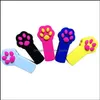 Cat Footprint Shape Led Licht Laserspeelgoed Plaag Funny Cats Rods Pet Toy Creative 5 ColorsA16 Drop Delivery 2021 Benodigdheden Home Garden Ryizs