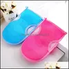 Bath Brushes Sponges Scrubbers Bathroom Accessories Home Garden Colorf Bathing Towel Comfortable Soft Two Sided Gloves For Exfoliating Sh