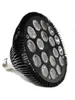 8PCS AC 110V 220V 240V 54W PAR 38 PAR38 보석 카운터 용 고급 전원 LED 전구 램프 6500K 4300K ​​9000K 핑크색 녹색 옐로우 E27 18x3W 조명 85-256V 18 LED LIGHT