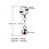 sexy products metal impotence ring stainless steel scrotum pendant ball weight-bea physical stretch exercise penis