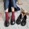 Dress Shoes Cute Black Mary Jane Ballet Women Casual Comfort Retro Loafers Patent Leather Platform Designer Round Toe Nursing Flats 220518