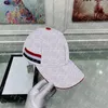 Classic Printed Basketball Cap Stripe Ball Caps Design Letter Casquette Women Men Beach Peaked Hat