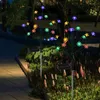 Solar Waterproof Lotus Flower Branch Tree Lamp Christmas Garden Lawn Stake Light 16 LEDS Outdoor Decoration Light