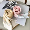 Silk Square Felf Lady Hair Band Fouard Satin Scarves Feminino Faixa da cabeça Mulheres Bandana Shawl e envolve o grande verão do Hijab