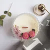 Kokulu mumlar ev dekorasyon yaratıcı kurutulmuş çiçek aromaterapi kokulu mum cam kavanoz mum doğum günü hediyesi süsler zanaat