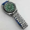 Luxury heren mechanisch horloge automatische logtand groen lichtgevende polshorloge