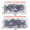 Gancho Rails 20pcs q-Hanger Gabinete de parede parafuso de teto para pendurar chorros de Natal corda de fada planta sinos de vento lanternshooks