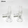 Narguilés verre bol à fumer 14mm 18mm joint mâle clair bols à herbes sèches pour bangs avec poignée outils dabber cire