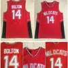 NA85 toppkvalitet 1 14 Troy Bolton Jersey Wildcats High School College Basketball Red 100% Stiched Size S-XXXL