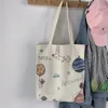 保管バッグ女性キャンバスシュウラーバッグ韓国漫画ギフト学生コットンクロスショッピングバッグエコハンドバッグトート