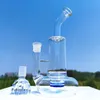 10 pollici Clear Tornado Pipa ad acqua in vetro Bong Narghilè Bong Tabacco Fumo Dab Rig Rigs Bubbler 18mm Dragon Claw Bowl Magazzino locale