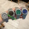 4 estilos relógios de alta qualidade 102031 1026660 OCTO A2813 Assistência masculina automática Black/Cinza/Azul/Verde Dial Titanium Gents Sport Watches Watches